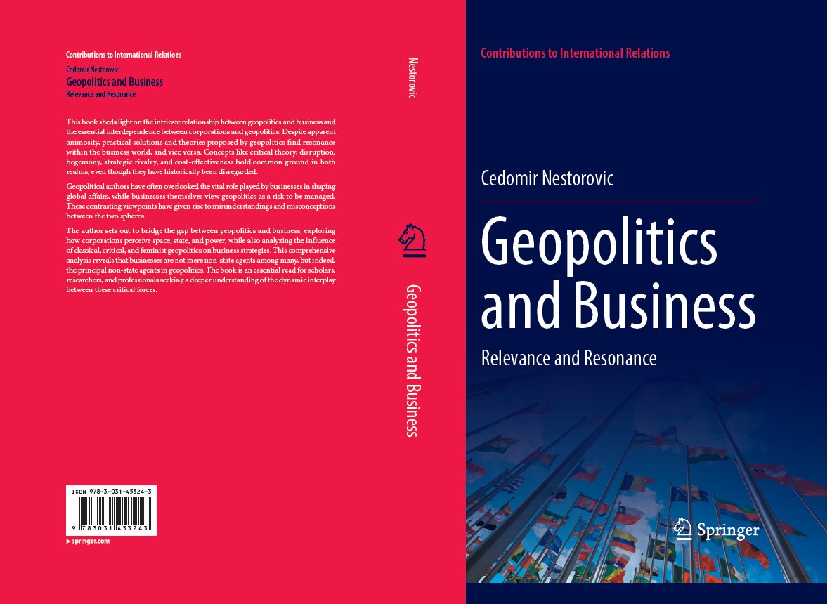 🎙️| Geopolitical authors have often overlooked the vital role played by businesses in shaping global affairs, while #Businesses view #geopolitics as a risk to be managed. Prof. <a href="/cedanestorovic/">Cedomir Nestorovic</a> <a href="/essec/">ESSEC Business School</a> <a href="/ESSECAPACEMBA/">ESSEC & Mannheim EMBA APAC</a> explores a new path in his new book > tinyurl.com/yc4b6nkh