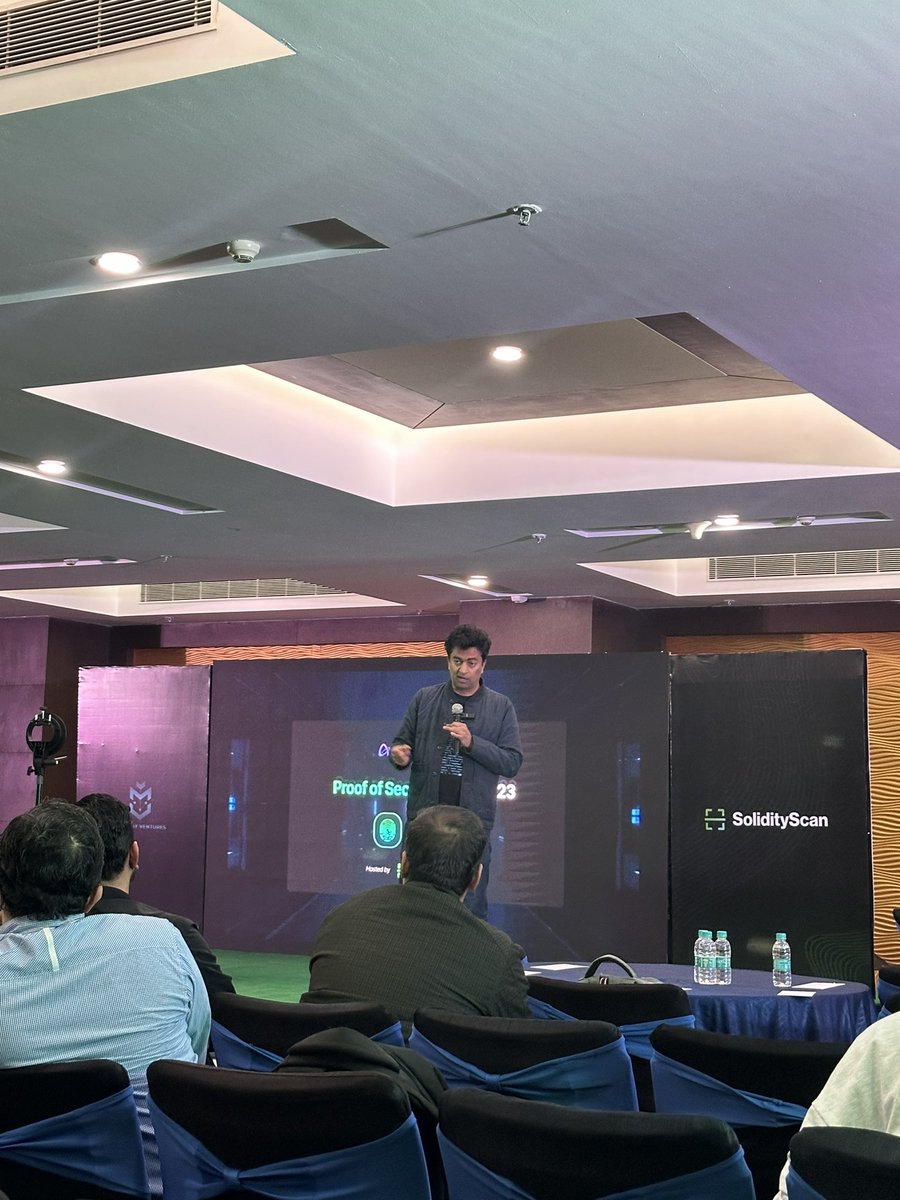 Keerthink6's tweet photo. Thrilled to be part of the #ProofOfSecurity Summit!
@The_NewsCrypto ๐ก๏ธ
Engaging discussions!!
#web3 #Bangalore https://t.co/7a9fsTu7jy