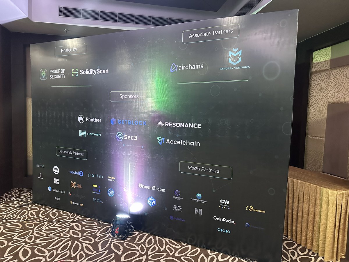 Keerthink6's tweet photo. Thrilled to be part of the #ProofOfSecurity Summit!
@The_NewsCrypto ๐ก๏ธ
Engaging discussions!!
#web3 #Bangalore https://t.co/7a9fsTu7jy