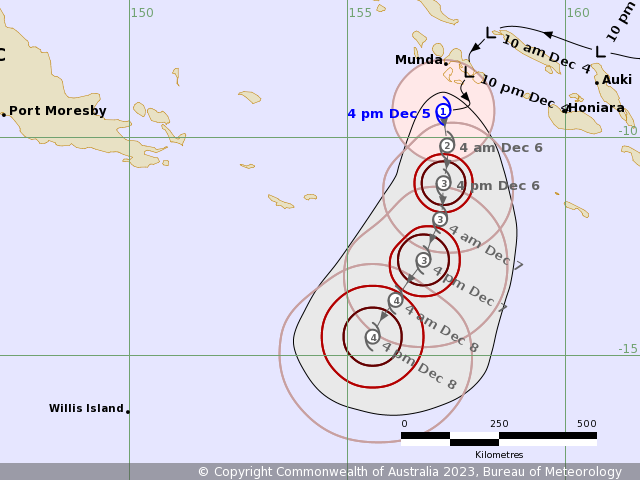Tropical Cyclone Jasper has now been named, located over the Solomon Sea as a Category 1 system. From early next week TC Jasper may move near the #Qld coast, however there is large uncertainty as to which parts of the Qld coast will be impacted. See: bom.gov.au/cyclone/index.…