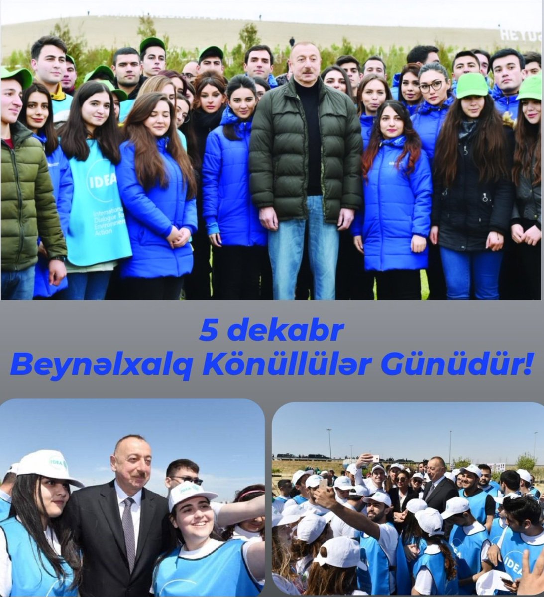 GunayQurbanov16's tweet photo. Hər il dekabrın 5-i dünyada Beynəlxalq Könüllülər Günü kimi qeyd olunur. 
BMT Baş Assambleyası 1985-ci il dekabrın 17-də hər il dekabrın 5-nin Beynəlxalq Könüllülər Günü kimi qeyd olunması barədə qətnamə qəbul edib.

#konullu #volunteer #5_december https://t.co/QBOcwvv0jZ