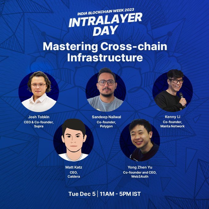 drraghavendra91's tweet image. Infinitely scalability of Blockchain for Cross chain becomes the top notch features and indispensable solution for a Indigenous #Web3project makes   Unique and create an ultimate impact 
@0xPolygonLabs

@SupraOracles
 #Intralayer
#IBW  #IndianBlockchainweek
