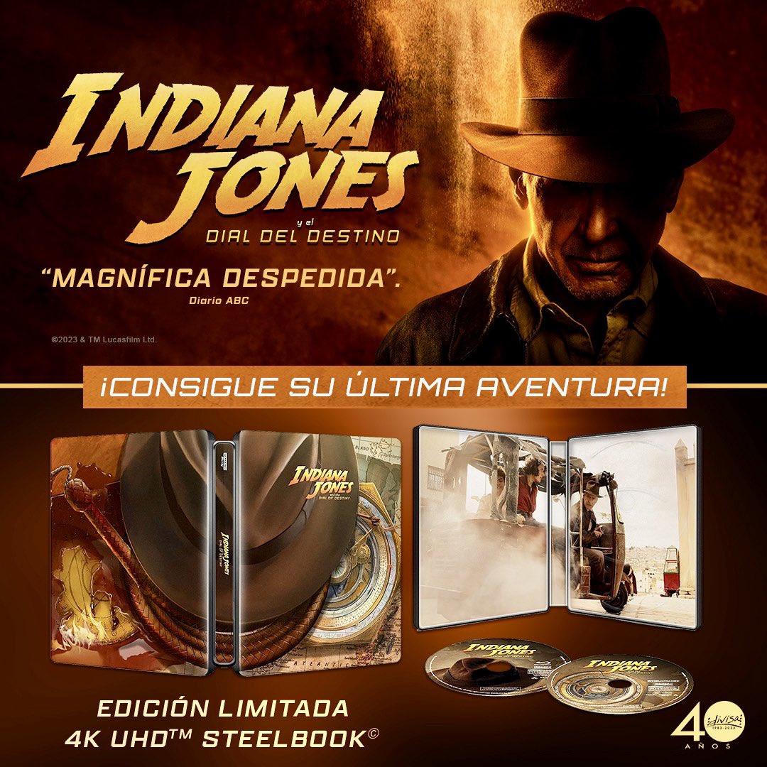 CINEMANIA_ES's tweet image. 👉Participa en el sorteo de 4 Steelbook® en 4K UHD de #IndianaJonesYElDialDelDestino. 

👉Para conseguir uno de ellos:

1️⃣ Sigue a @CINEMANIA_ES y @divisahomevideo
2️⃣ Da un corazón (❤️) y retuitea este tuit
3️⃣ Etiqueta a tu acompañante y deja un comentario con #IndianaJones

#4K…