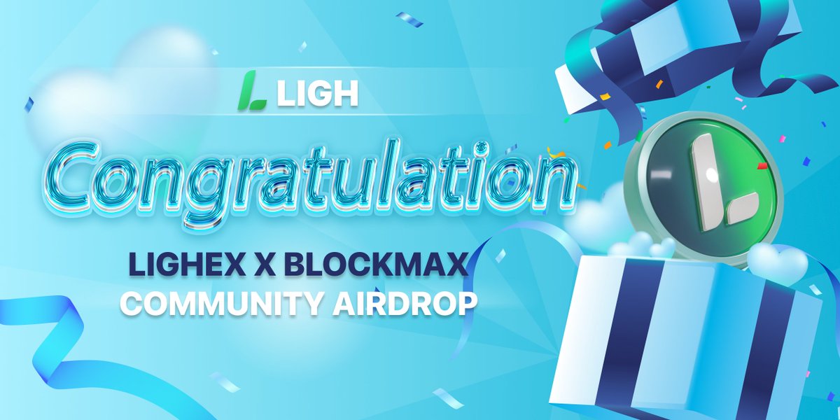 LIGHEX x BLOCKMAX Community Airdrop Winners Announcement! 🚀

Big congratulations to the most active LIGHEX users! Your dedication and contributions have made a significant impact, and we appreciate your support. Check out the Winners List HERE: docs.google.com/spreadsheets/d…