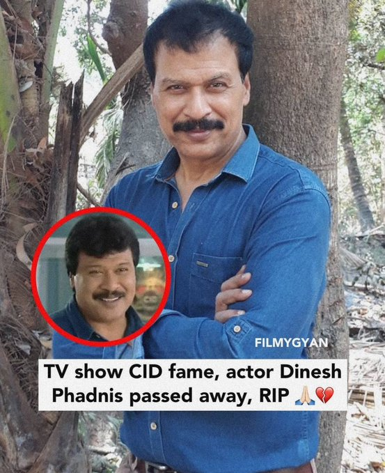 Malok_Shoujaat's tweet photo. Television Actor Dinesh Phadnis, best known for playing Fredericks (Freddy) on the hit Sony TV show CID, passed away earlier today. 

 "Om Shanti! He made our childhood awesome. Condolences to his dear ones."

#CID | #DineshPhadnis | #Freddy | #TeamCID https://t.co/cc3FzpJDwp