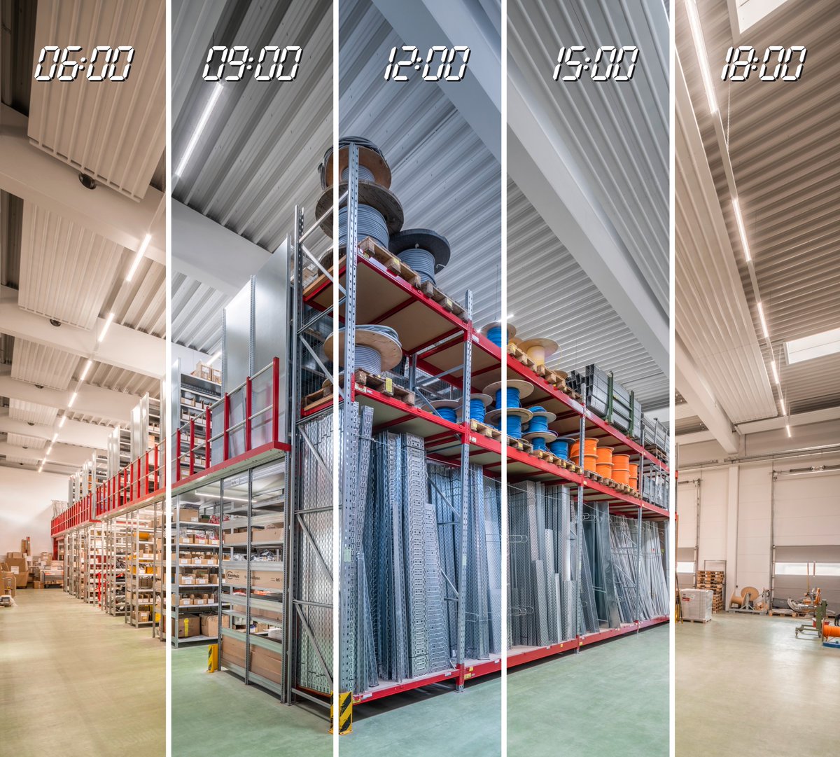 ¡Disfruta de los efectos no visuales de la luz! La iluminación biodinámica #HCL modifica su composición espectral de forma similar a la luz natural. Descubra los beneficios de la iluminación industrial: trilux.com/es/blog/ilumin…