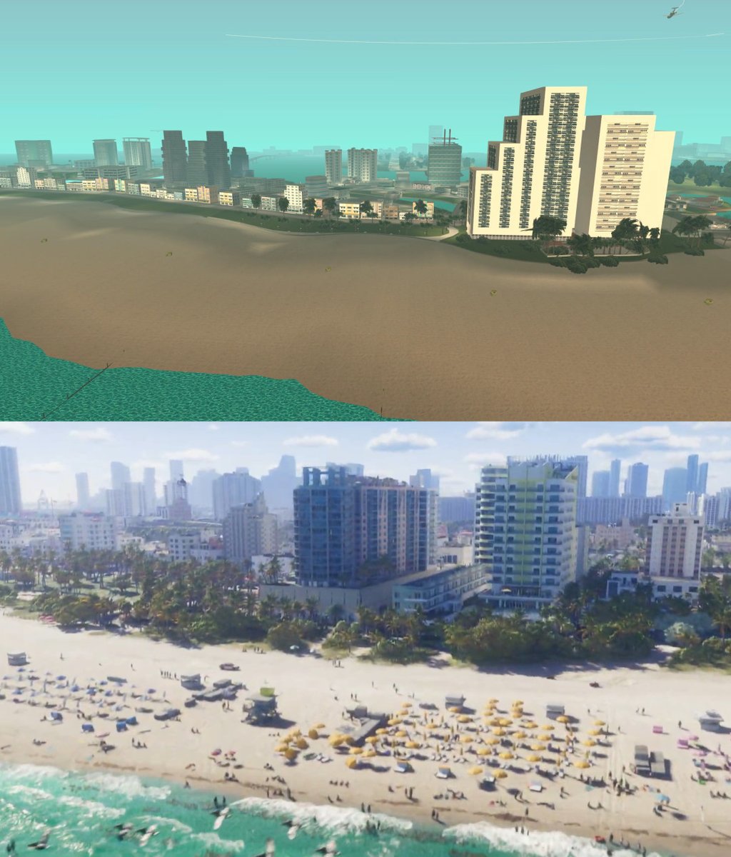 ENXGMA_YT's tweet image. GTA Vice City vs. GTA VI (1/6)
#GTAVI