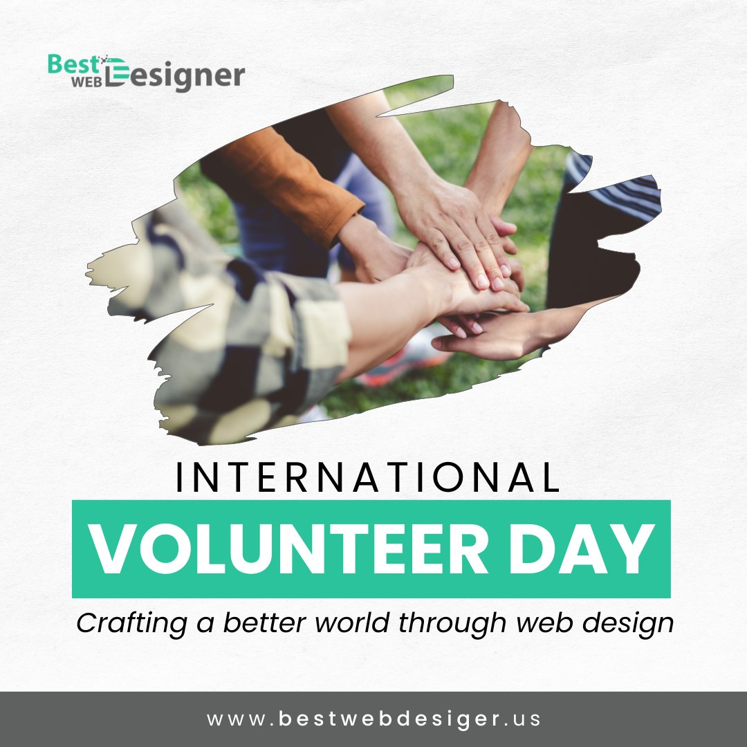 WebDesignerUS1's tweet image. Designing a better world, one website at a time—Happy Volunteer Day from our web design team! 🌐✨
#volunteerday #designforgood #volunteer #happyvolunteer #webdesigner #designer #betterworld #webdesignteam #VolunteerUSA #InternationalVolunteerDay #internationalvolunteers