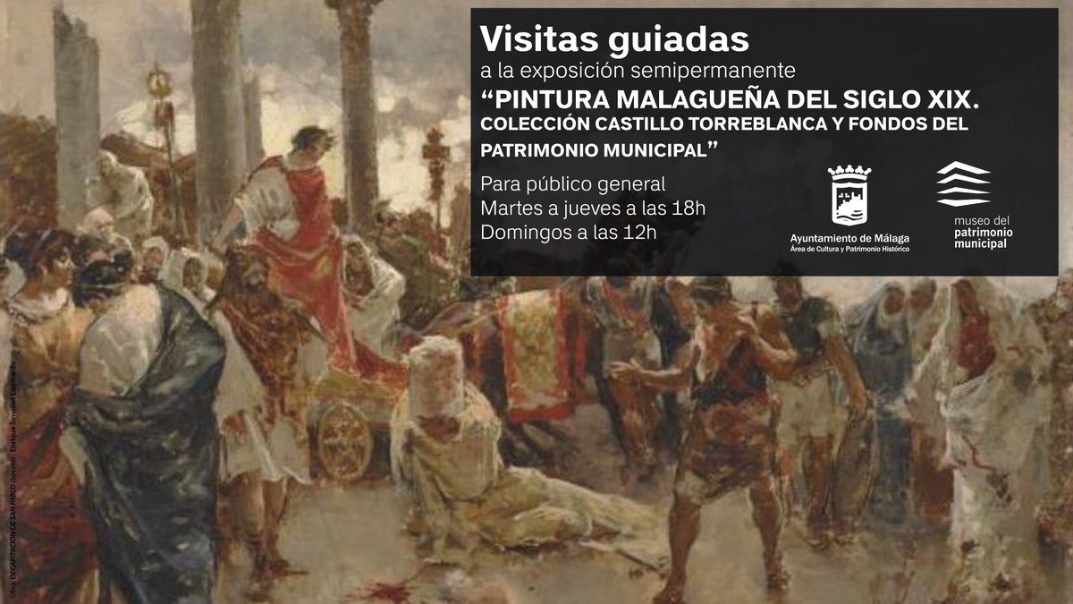 MuseoPatrimonio's tweet photo. 🖌️El #MUPAM presenta 'Pintura malagueña del siglo XIX', un recorrido por la pintura malagueña ochocentista a través de una selección de obras de la colección Castillo Torreblanca. Más información en https://t.co/E9HOH7IXPn https://t.co/7REmS4WPfr