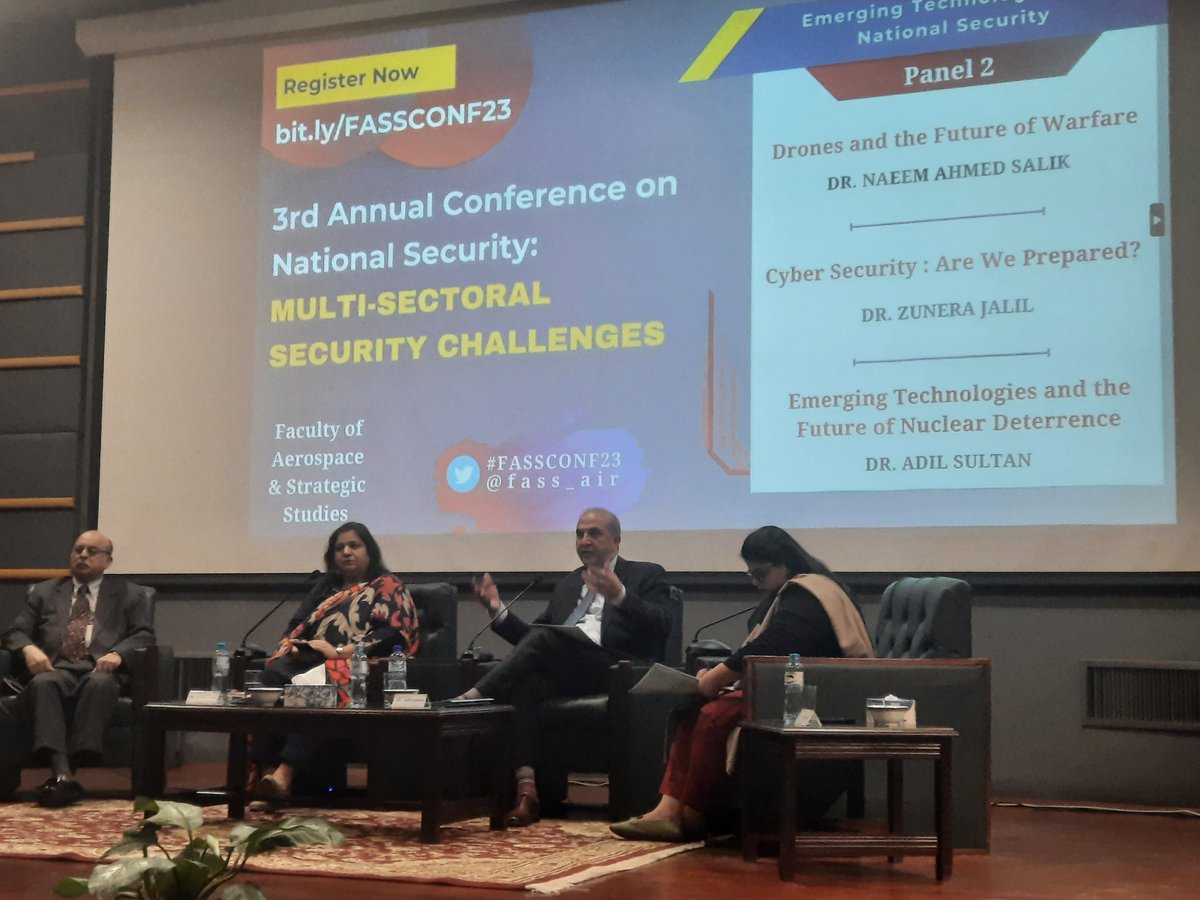 zmzahid30's tweet photo. "In the age of Artificial Intelligence, the rationality (indispensable for successful deterrence) will be compromised"
@fass_air 
#FASSCONF23 https://t.co/0073Q6zKcf