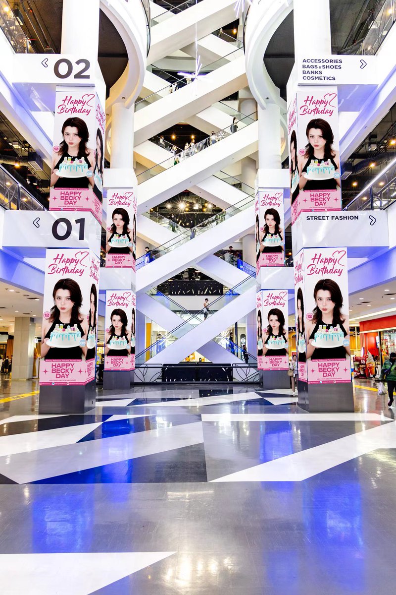 Rebecca Birthday Support ·Part 2 -UNION MALL 48 LED SCREENS- On the 24th of December, Rebecca's video will be shown on 48 screens in the union mall. We booked a full day on the 24th,only Rebecca will be on the screen! HAPPY REBECCA DAY #HBD21stLovelyBecky
