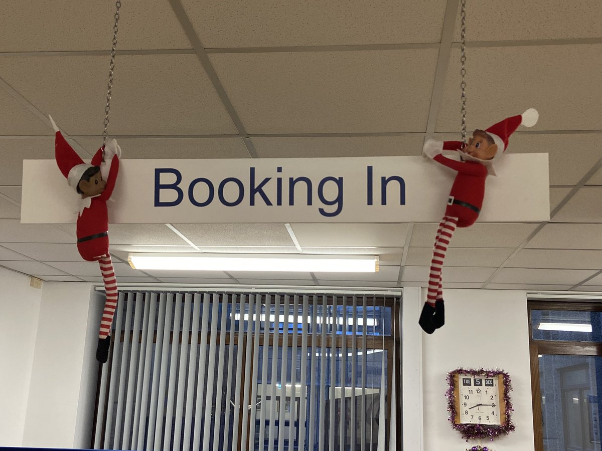 The naughty elves have arrived in Main Outpatients! 😊