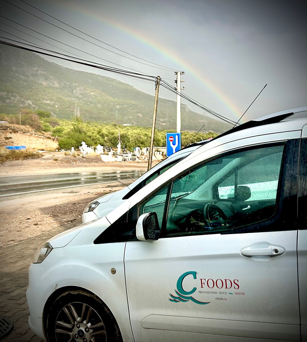 Provisioning under the rainbow. Delivering November provisions for a superyacht client on their way out east... chef@cfoods.co #YachtProvisioning #YachtProvisioningTurkey #AWorldOfFood #YachtChef #YachtCrew #Provisioning