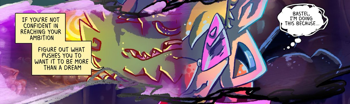 And with that we're 100 pages in gang! YEEEHAWW EVERYONE!! 🎉🎉🎉 Joel's magic hour is finally revealed🧙‍♂️🥰
#webcomics #webcomic #SidequestTheEpic
deviantart.com/nights2dreams/…