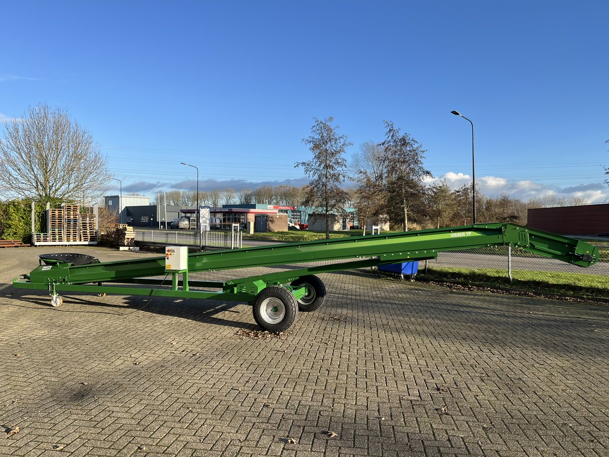 Straks bij het sorteren of afleveren van uw producten een opvoerband nodig?  Met onze opvoerbanden investeert u in de toekomst. Met hoog Chevron profiel rubber band, robuuste constructie en keuze uit diverse opties. Vraag uw Visser dealer of informeer direct bij ons.