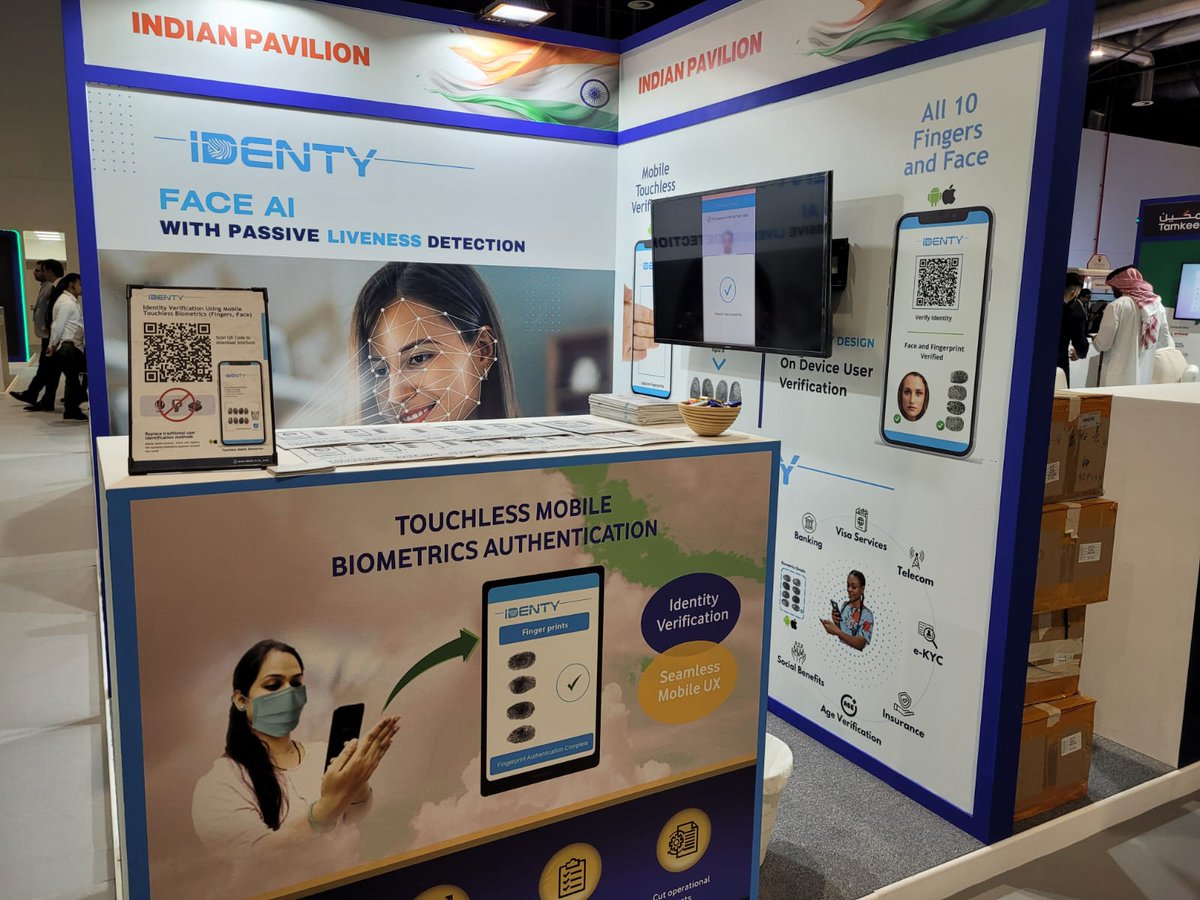 Touchless_ID's tweet image. 👉 Today and tomorrow (5-6 December 2023) , @Touchless_ID  will be attending the @AicsExpo  Arab International Cybersecurity Conference &amp;amp; Exhibition- AICS in Bahrain.

We invite you to visit the Indian Pavilion to hear from experts on contactless biometrics.

#Bahrain #Cyber