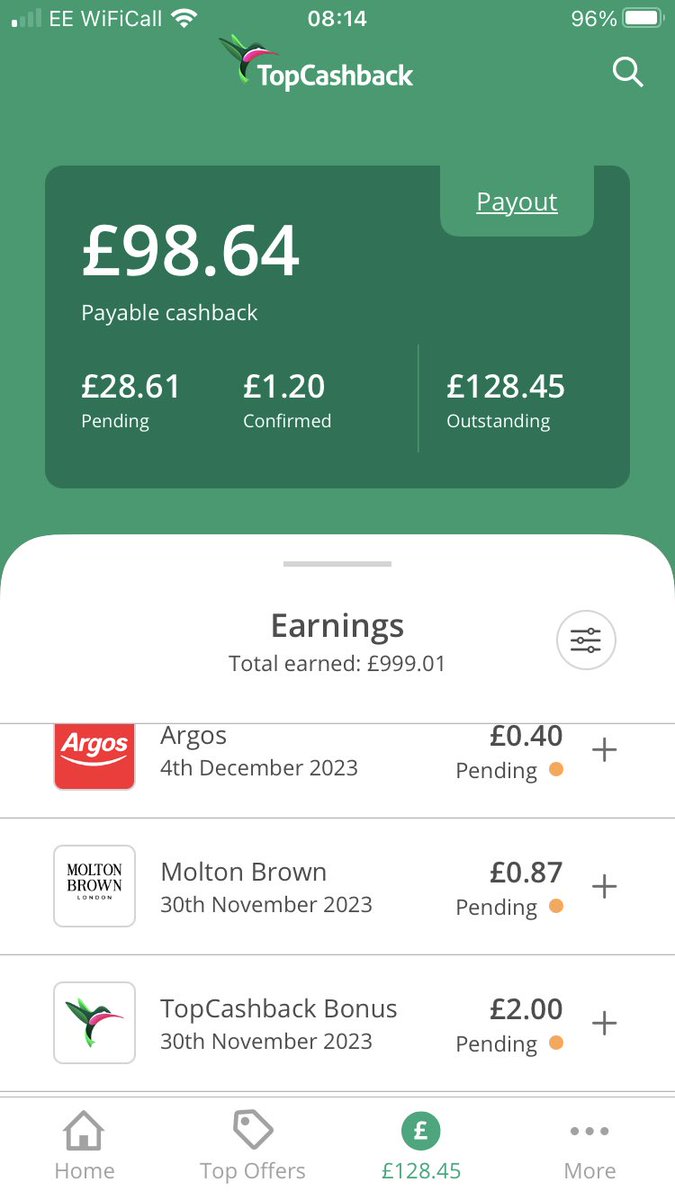askwith_ireland's tweet photo. @MartinSLewis Nearly £1000.00 in two years and I’m a very frugal spender. Always cash in for a Miller and Carter gift card to get more back again, had 4 meals out free of charge. Also applied for recent HSBC account to get £205 cashback. £250 from Scottish Friendly a while back. https://t.co/gvSApMrpiu