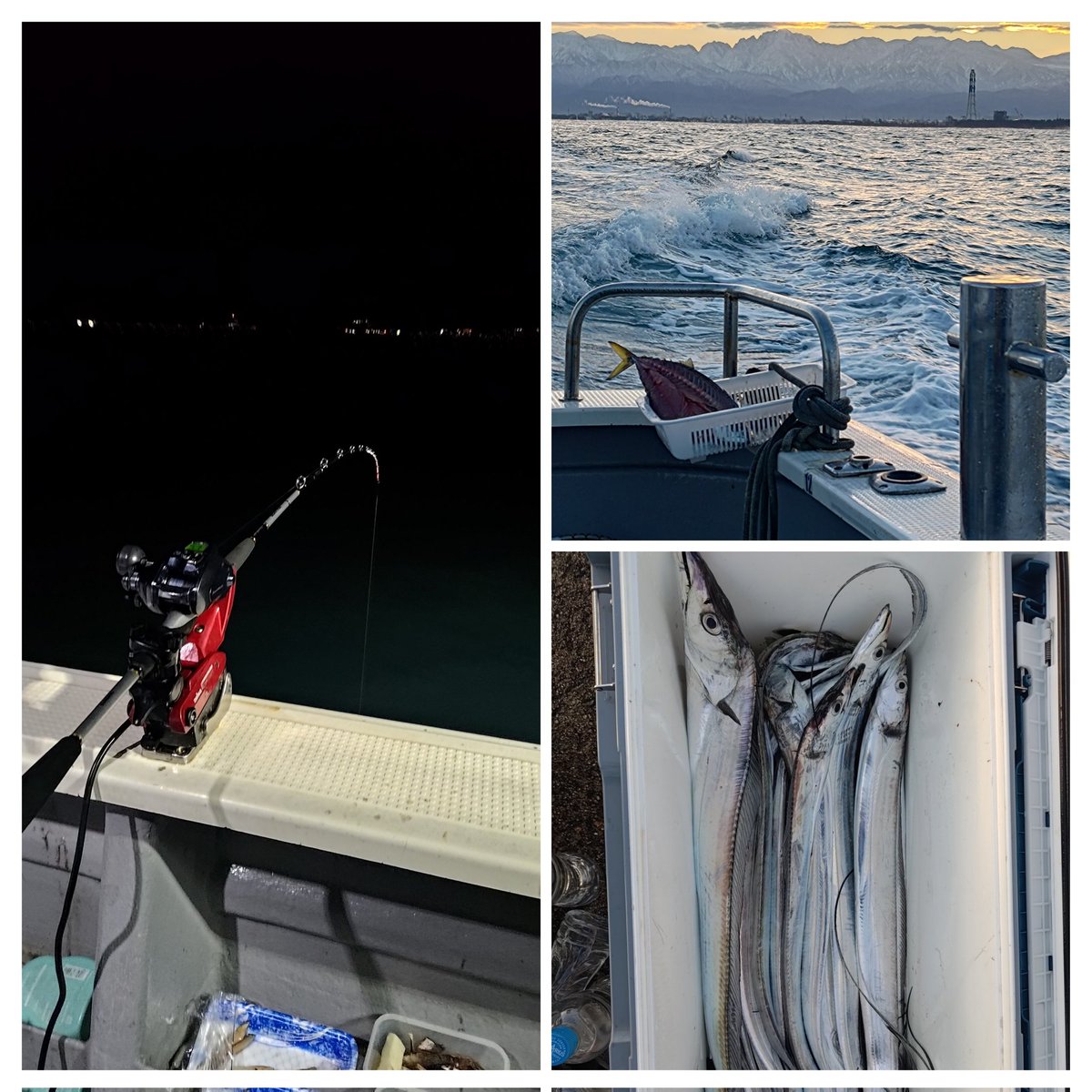 abe2him's tweet image. 昨日は2年ぶりのオフショア太刀魚行ってきました✨
釣果はボチボチでしたが、ゲストにサバの船上干しを作ってあげたりで楽しんでもらえてたら良いなーと☆