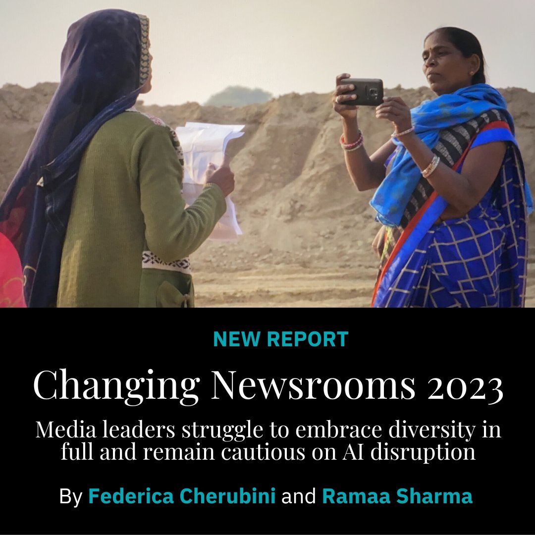 risj_oxford's tweet photo. Are news leaders fully embracing diversity? What do they think about talent, flexible work and AI?

These are some of the questions at the heart of our NEW REPORT on how newsrooms are changing by
@fedecherubini &amp; @ramaamultimedia

📱Read https://t.co/860Pf8Ze4H
7 takeaways in 🧵 https://t.co/7MJ7AN02kQ