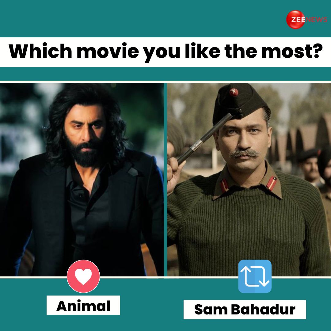 Animal vs Sam Bahadur: Which movie you like more? 

#Animal #SamBahadur #RanbirKapoor #VickyKaushal