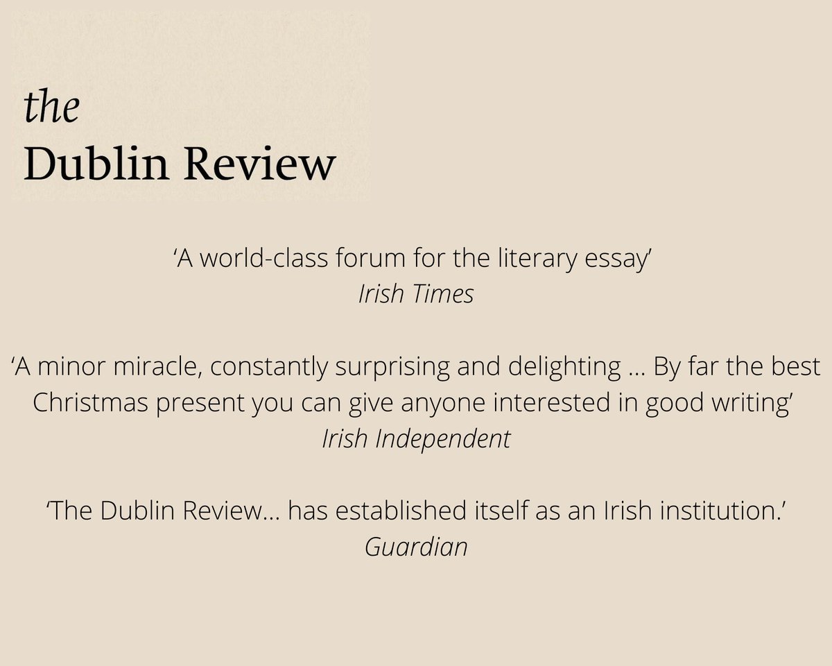 CHRISTMAS GIFT subscriptions are available on our website from €34( incl postage). Also, our beautiful hardback essay anthology. Show Your Work costs just €20 (incl postage) across Ireland. Single issues are available in our archive section. 🎄 🎁 👇 thedublinreview.com