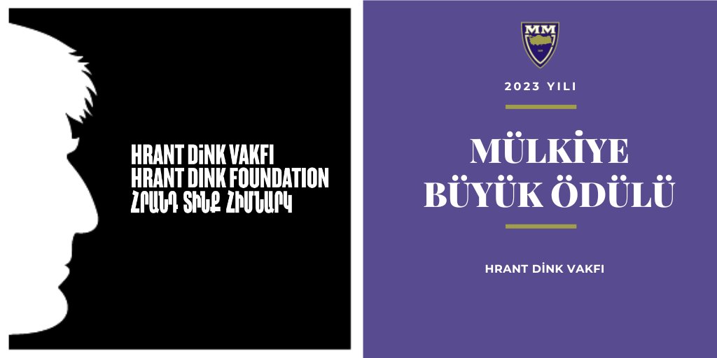 Mülkiyeliler Birliği Derneği ve Mülkiyeliler Birliği Vakfı yönetim kurullarının ortak kararıyla 2023 Yılı Mülkiye Büyük Ödülü'nün Hrant Dink Vakfı’na verilmesine karar verilmiştir.

Ödül gerekçesi için👉mulkiye.org.tr/2023-yili-mulk…