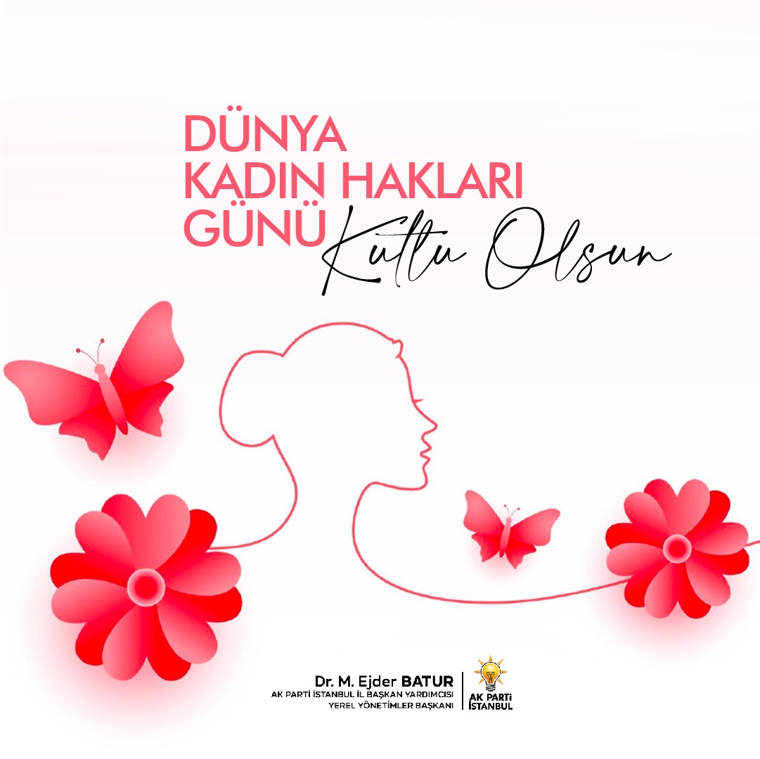 Unutmamalıdır ki, ailenin sağlık ve mutluluğu, toplumun huzuru ve güveni ancak kadınlarımızın saygı, sevgi ve adalet görmesi ile mümkündür.

#DünyaKadınHaklarıGünü kutlu olsun.