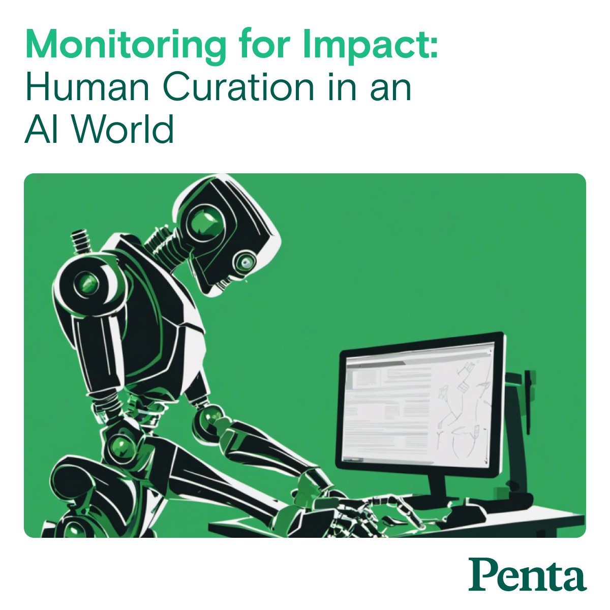 🤖 AI isn't a solo act! Penta's media monitoring harnesses AI’s power with the critical thinking of human analysts, offering the best of both worlds. Learn more: bit.ly/3ZuVop3 #PentaHumanAI #KnowFasterActFaster