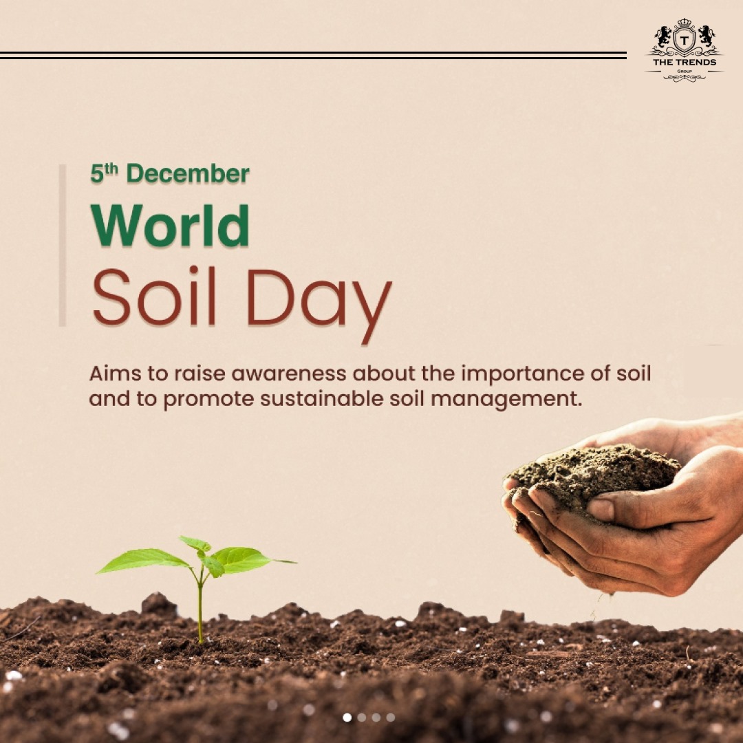 On #WorldSoilDay, we celebrate the foundation of life beneath our feet. Join The Trends Group in nurturing a sustainable future for all. 🌍🌱 #TheTrendsGroup #SoilSustainability