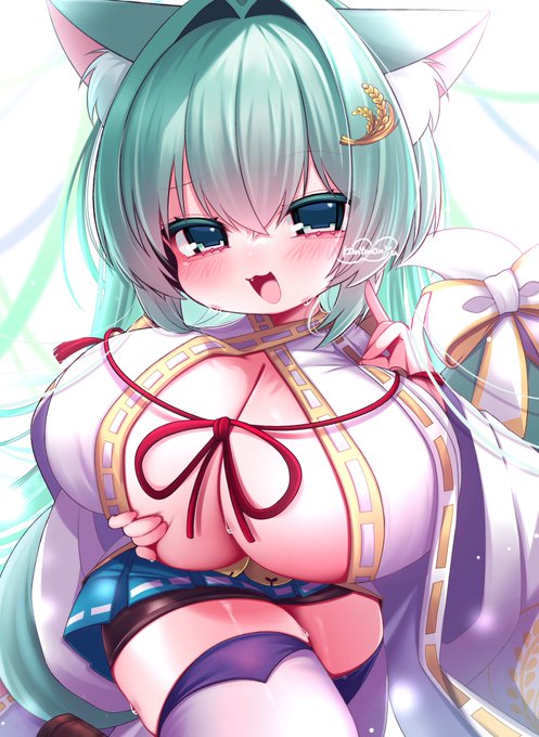 むちぷにろり爆おちち化もふもふ狐チャン❕🦊💚🌾コャン❕ 