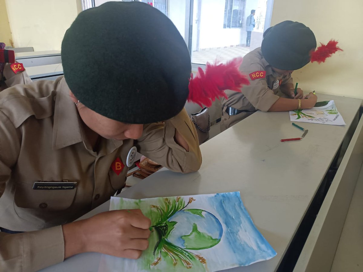 nccner's tweet photo. As a part of International Year of Millet drawing competition was organised with Millet as the theme.Cadets of 62 Assam Girls Battalion and 3 Assam Battalion activity participated in the drawing competition. https://t.co/sJ71pYsqgt