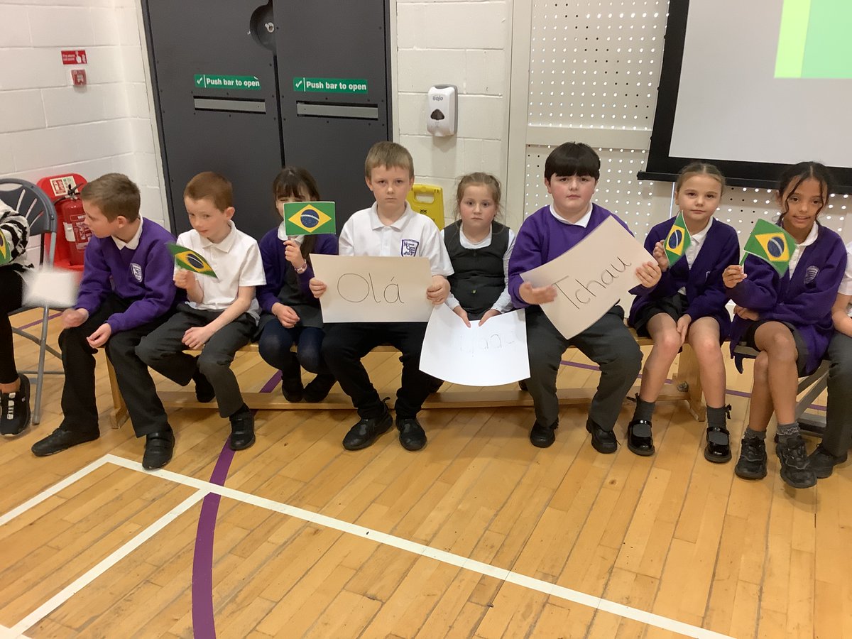 NCPS_Year_4's tweet photo. Class Brazil completed their own assembly last week all about Brazil! They were all amazing, confident and very brave. Well done to every child! https://t.co/y6SBTWXz1d