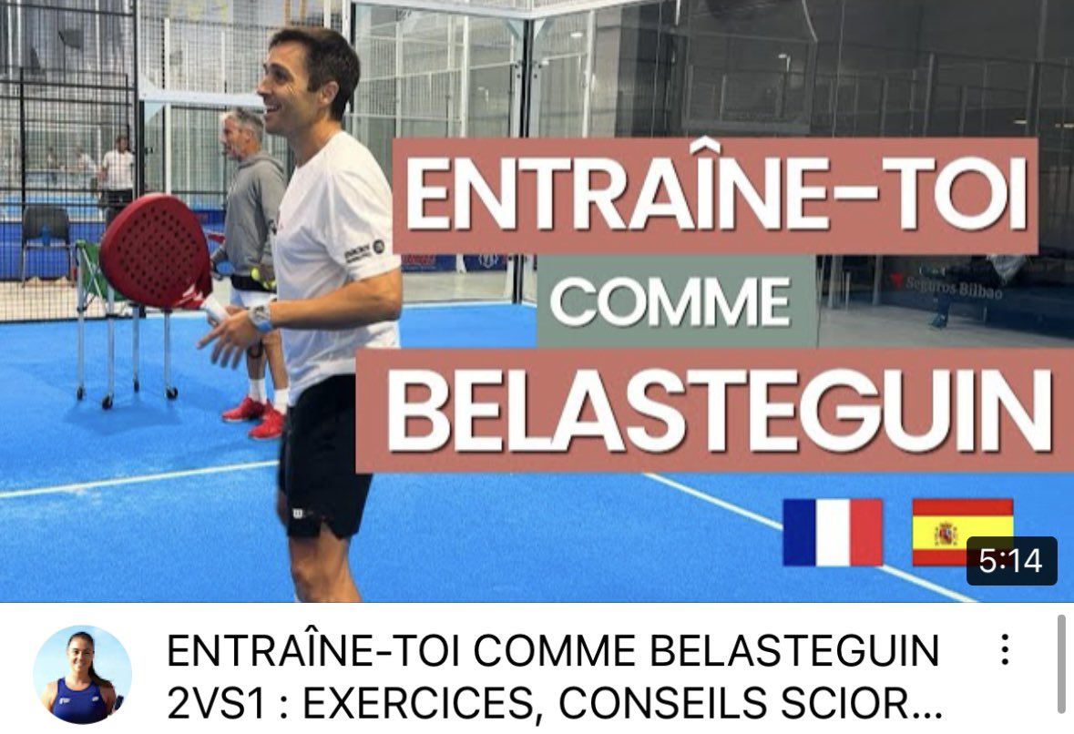 💥𝐍𝐄𝐖 𝐕𝐈𝐃𝐄𝐎 𝐘𝐎𝐔𝐓𝐔𝐁𝐄 : 𝐄𝐍𝐓𝐑𝐀𝐈𝐍𝐄 𝐓𝐎𝐈 𝐂𝐎𝐌𝐌𝐄 𝐁𝐄𝐋𝐀 💥 youtu.be/_GPaHn8XenM?si… <a href="/FBelasteguin/">FernandoBelasteguin</a> m’a ouvert les portes de son entraînement que je vous décrypte : exo thématiques et conseils du coach <a href="/MiguelSciorilli/">Miguel Sciorilli</a> !
#padel #premierpadel #belasteguin