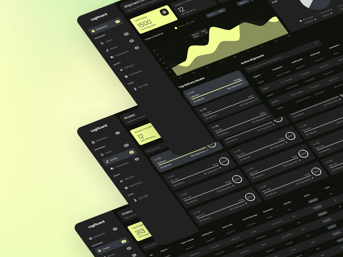 warisqureshi's tweet image. dribbble.com/shots/23186246… 
Explore our meticulously crafted Logistics Management SaaS Dashboard — where seamless user experience meets cutting-edge functionality
 🚚💡 #LogisticsTech #UIUXDesign #SaaSDashboard #InnovationInProgress