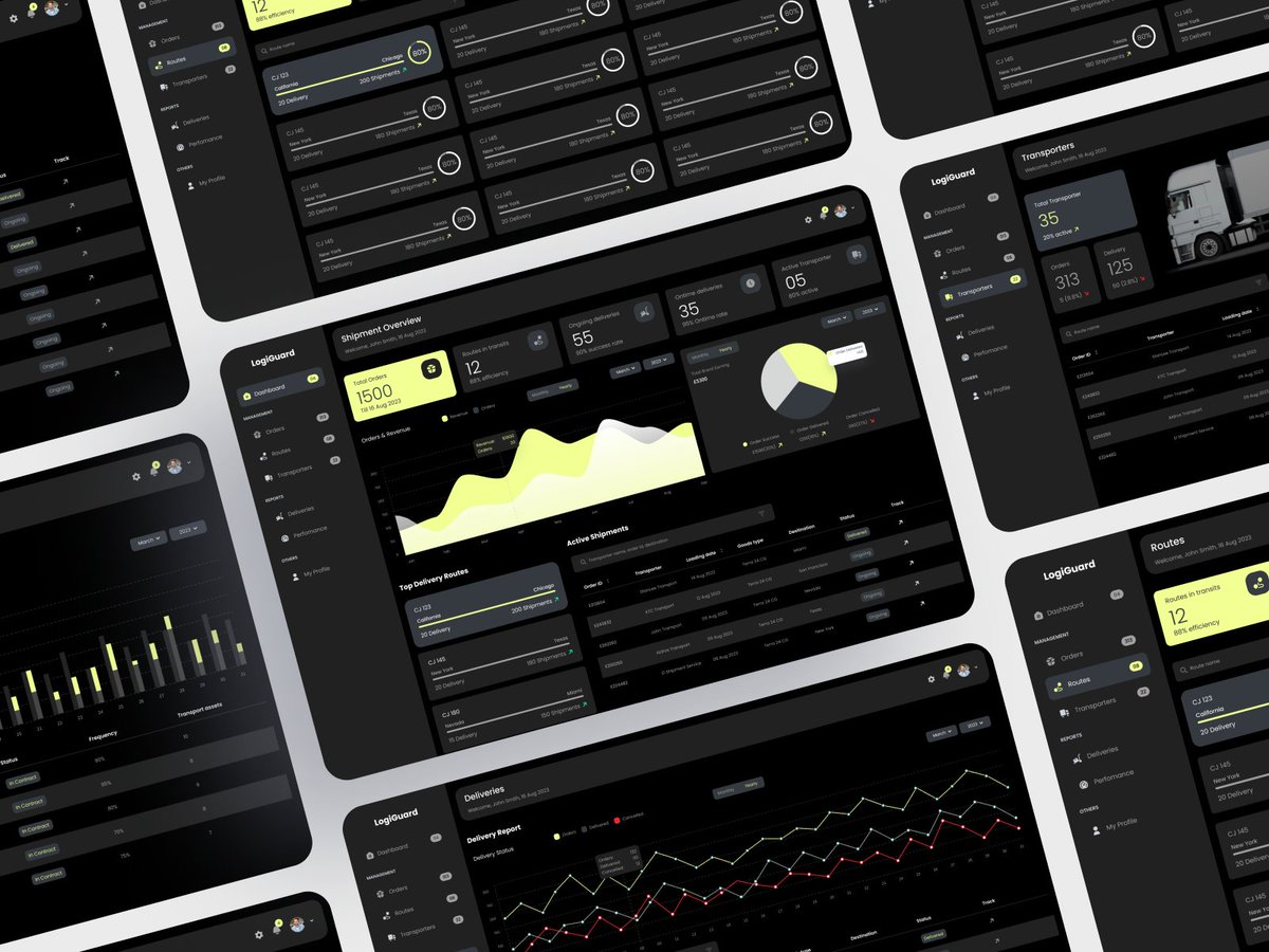 warisqureshi's tweet image. dribbble.com/shots/23186246… 
Explore our meticulously crafted Logistics Management SaaS Dashboard — where seamless user experience meets cutting-edge functionality
 🚚💡 #LogisticsTech #UIUXDesign #SaaSDashboard #InnovationInProgress