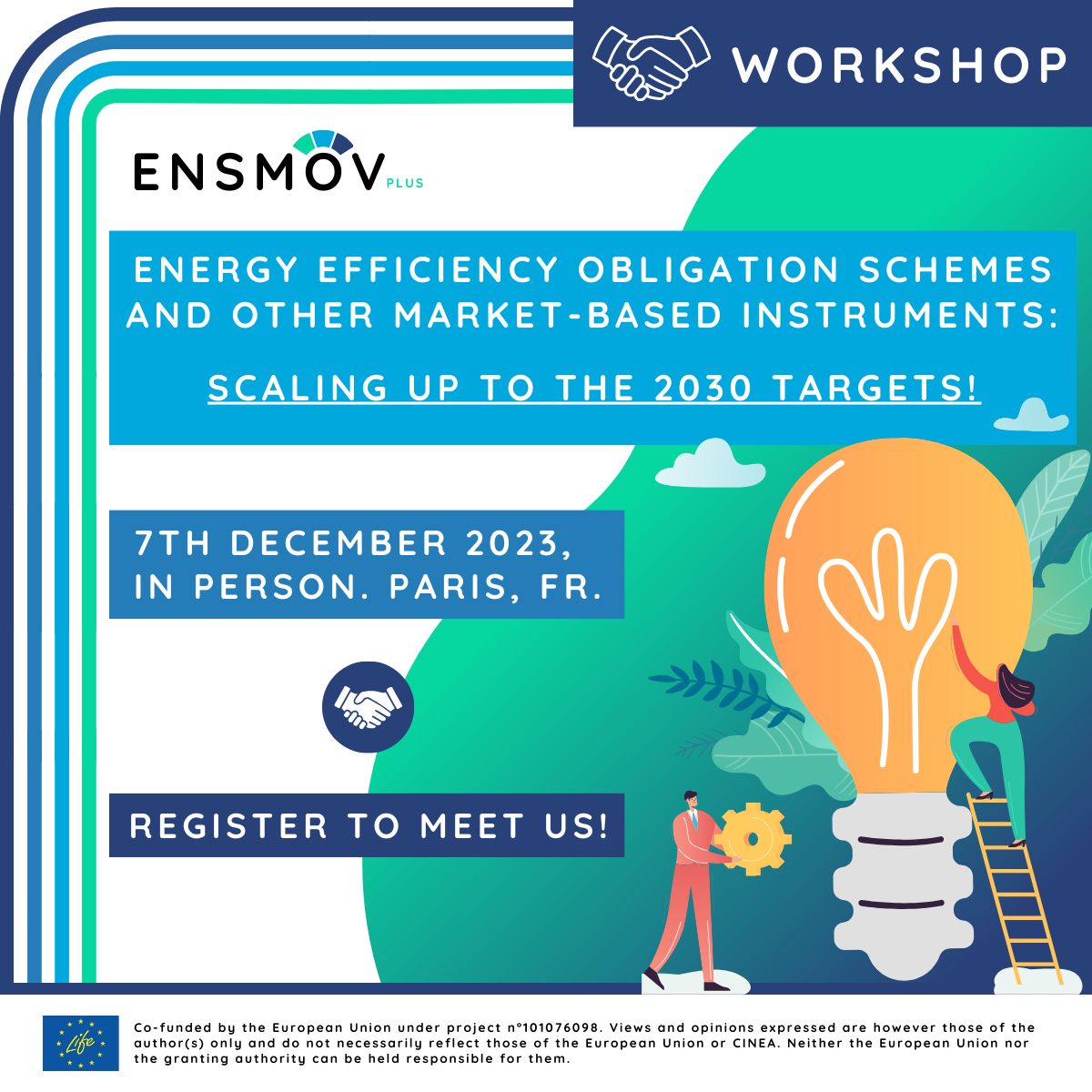 ⏳2 days to go for the <a href="/ensmov/">ENSMOV Plus</a> plus workshop on Energy Efficiency Obligation Schemes! ⚡Join us to learn about the latest developments, lessons learnt and upcoming challenges regarding the #energyefficiency obligation schemes in Europe.
Register here👇👇 events.teams.microsoft.com/event/01eb0a56…