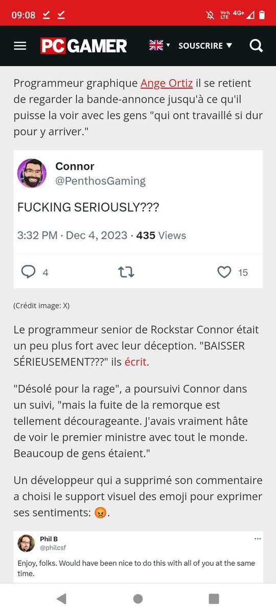 LeChtiGeek's tweet photo. @Chris_Klippel Ils ont tout gâché les leakers, 🤬🤬🤬🤬🤬
Même les devs de Rockstar sont grave énervés
#GTA6 https://t.co/zTh2ZiHTNQ