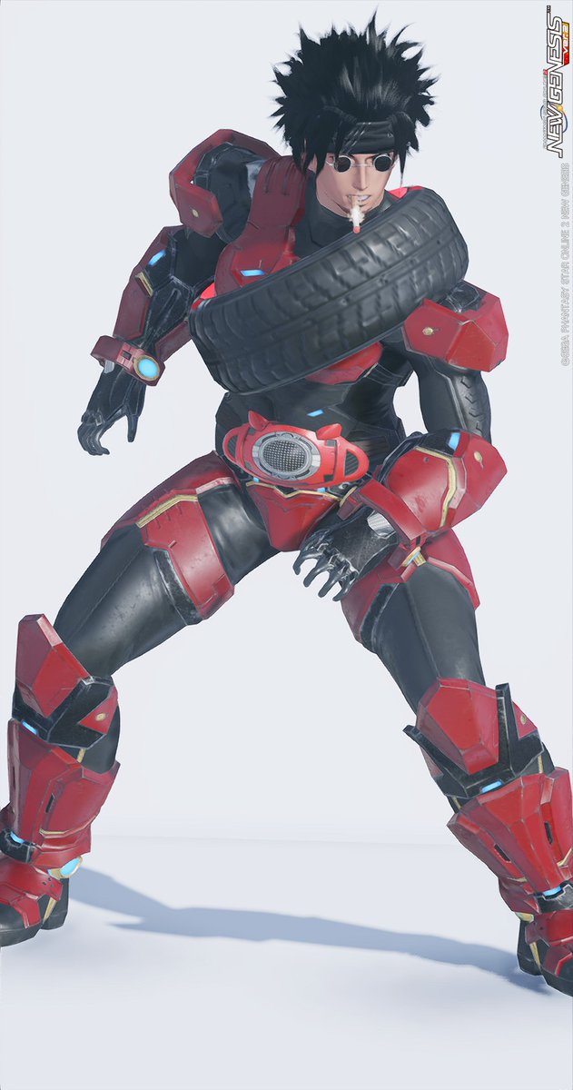 「タイヤ見てたらやりたくなっちゃった #PSO2NGS」|武良左☃︎のイラスト