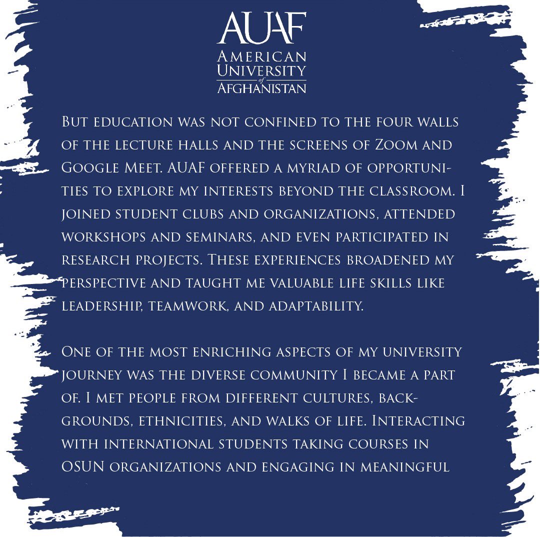 American University of Afghanistan tweet media