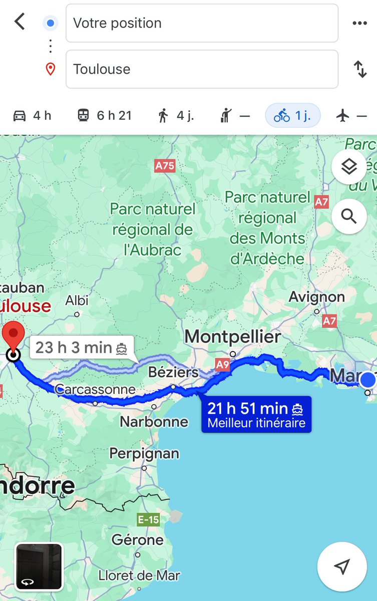franckconfino's tweet image. 🚀 C’est parti pour 21h de vélo 🙃 Go @Toulouse pour le forum @cap_com de la #compublique ! Un peu d’animation (demain à 12h : atelier hop1 @MyObservatoire et à 15h retour sur l’étude sur les #intranet) et beaucoup de copains à revoir 🤗 #capcom23