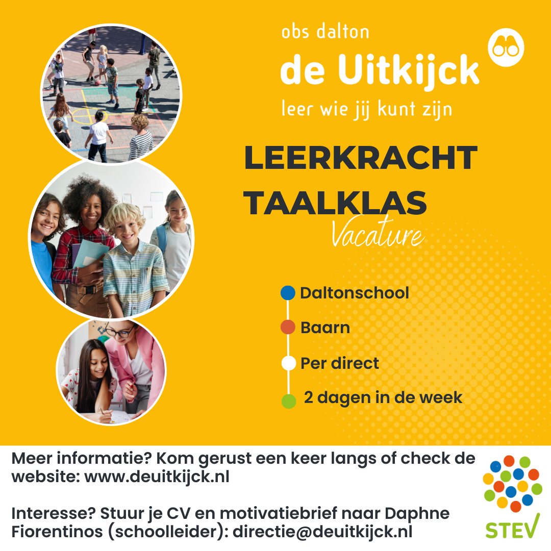 Kom je bij onze mooie taalklas werken?