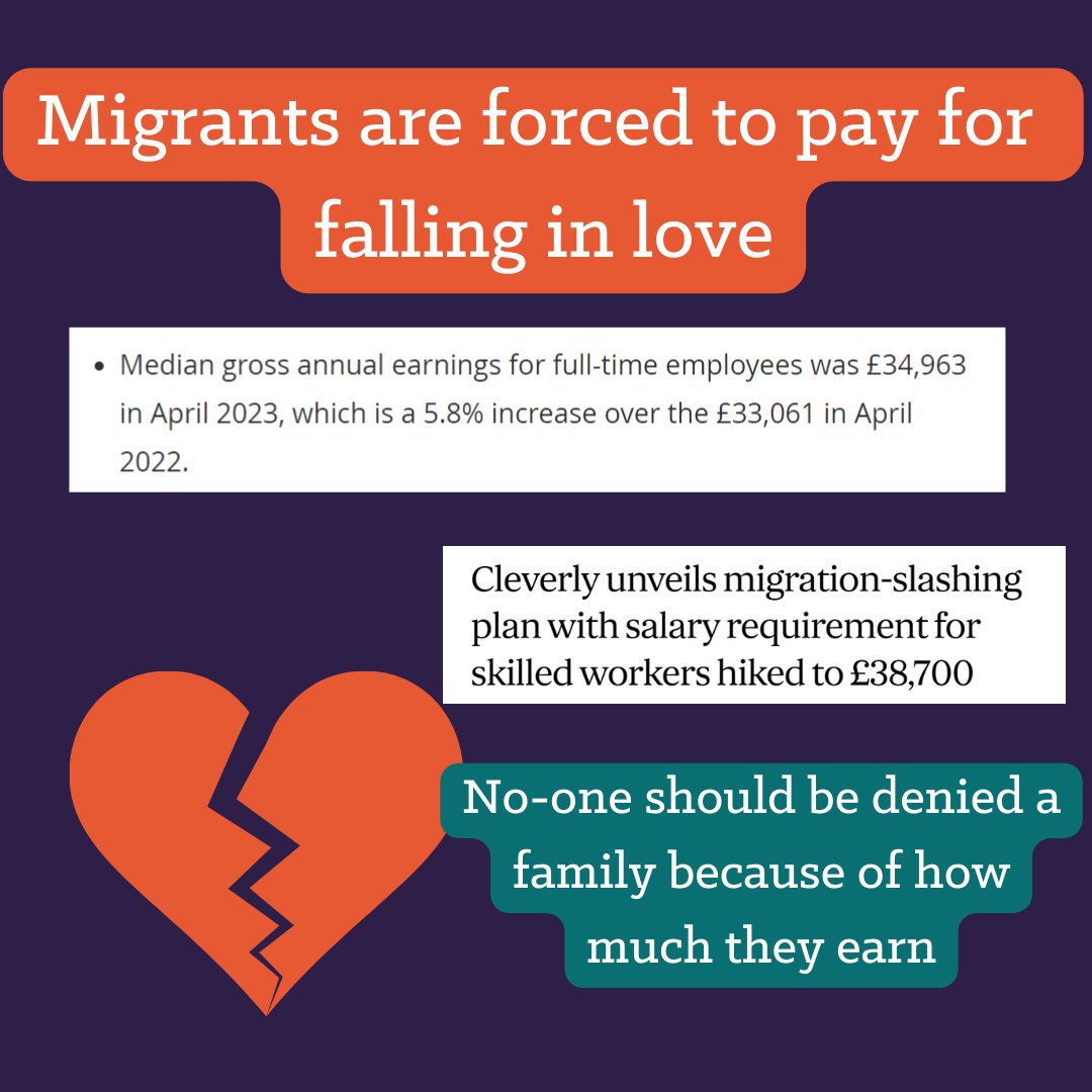 The previous minimum income requirement of £18,600 was already tearing families apart, and leaving children without a parent. Hiking it to £38,700 will destroy more families. No-one should be denied the ability to marry, or be with their children, based on what they earn.