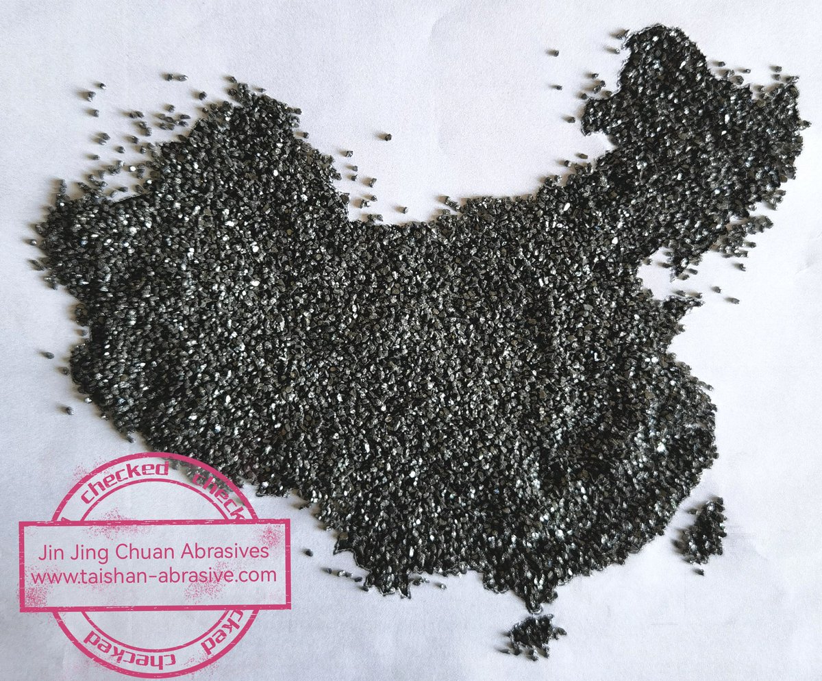 Good stable quality black silicon carbide for coated abrasive and bonded abrasive. 
All grit size F12 to F1200 and P24 to P2500 are available. 
Any inquiries, please contact me at email zb_abrasive@hotmail.com. 
taishan-abrasive.com