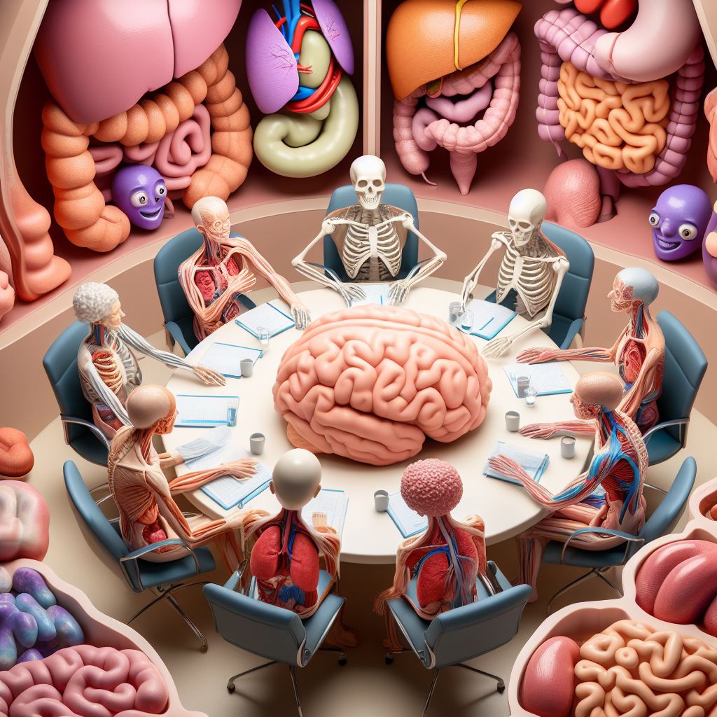 swathi_sanal's tweet photo. AI imagines a conference like no other: Body Organs unite for a strategic roundtable, mapping out the blueprint for a thriving body. 🫀🧠🫁🌐

#AIphoto #AIart #dalle #BingAI #bodyorgans #Humanbody #meeting #conference #anatomy https://t.co/Reooc1wV9T