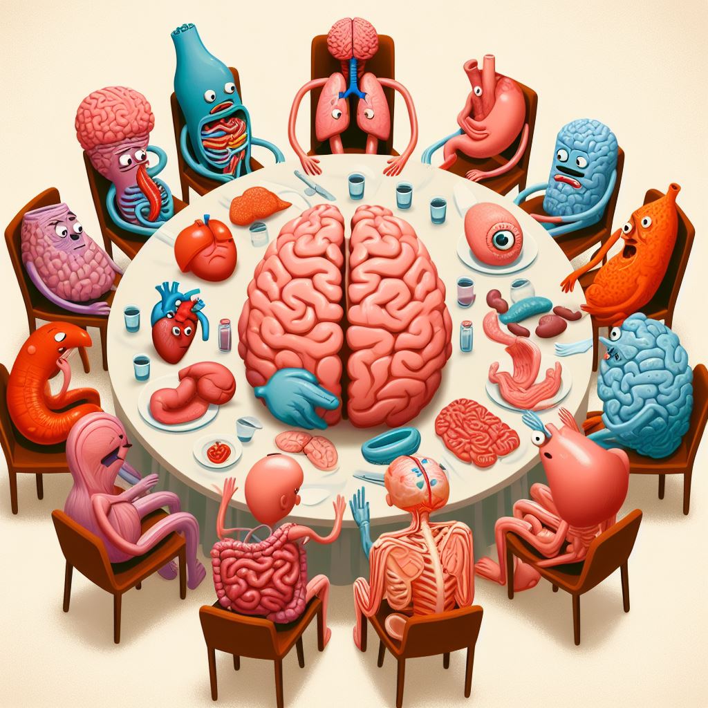 swathi_sanal's tweet photo. AI imagines a conference like no other: Body Organs unite for a strategic roundtable, mapping out the blueprint for a thriving body. 🫀🧠🫁🌐

#AIphoto #AIart #dalle #BingAI #bodyorgans #Humanbody #meeting #conference #anatomy https://t.co/Reooc1wV9T