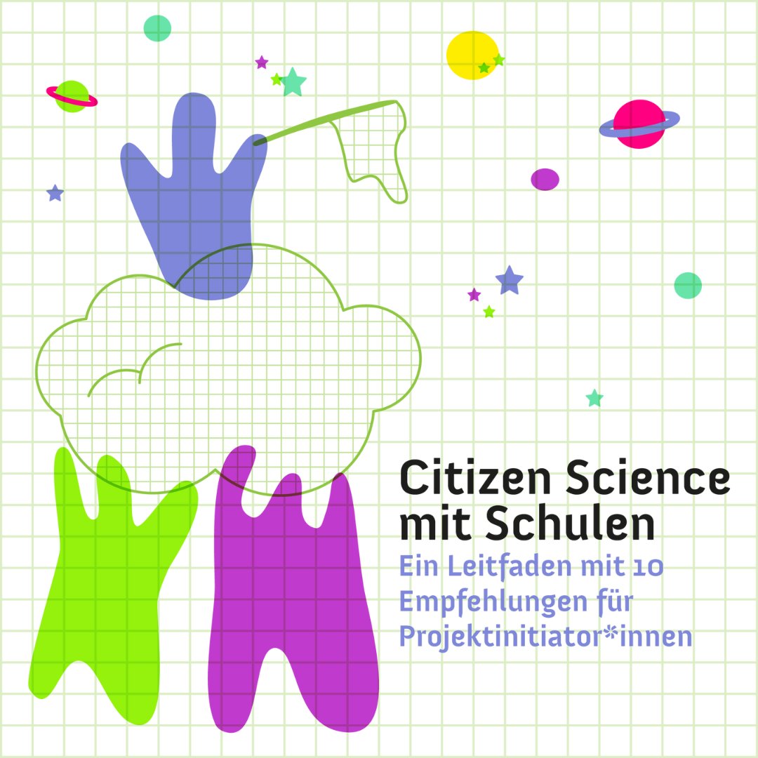 Im Kontext #CitizenScience und Schule ergeben sich spezifische Besonderheiten und Herausforderungen. Die AG Citizen Science in #Schulen hat in Zusammenarbeit mit uns einen Leitfaden erarbeitet, der Projektinitiator*innen unterstützen soll. Jetzt verfügbar: zenodo.org/records/101370…