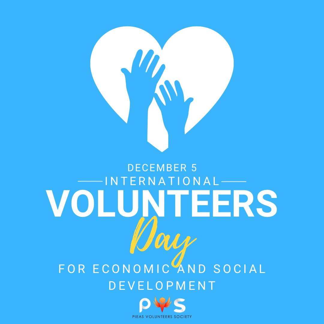pvstweets's tweet photo. Cheers to unsung heroes, heart of change, and the power of giving back!
PVS celebrates to honour and appreciate our volunteers' contributions. It's day to recognize their dedication and efforts in making positive changes in communities around.
Happy International Volunteers Day! https://t.co/5DGnZm5SxZ