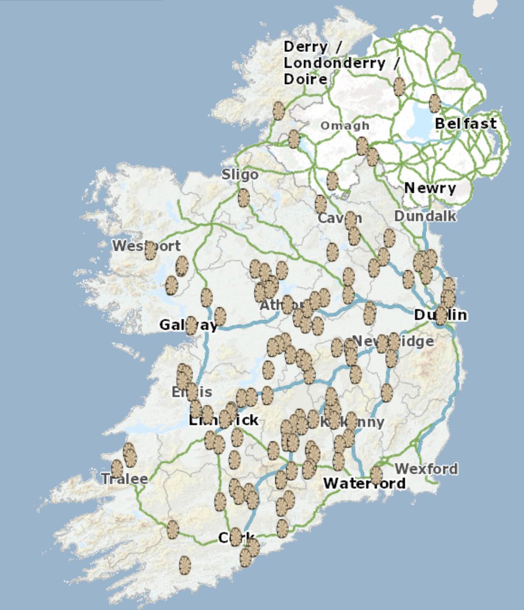 iamreddave's tweet photo. Sile ne gigs of Ireland source https://t.co/CJPyikRN9C #100daysofmaps #day85 https://t.co/b5JLGiBbf9