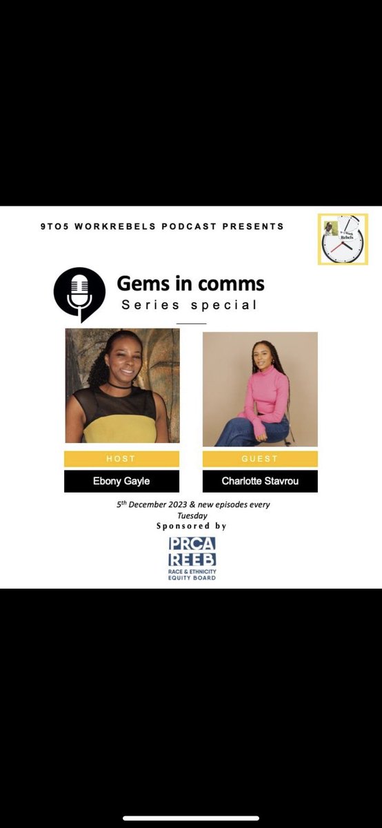 On today’s episode you’ll hear me chatting with the lovely Charlotte Stavrou. Founder &amp; CEO of <a href="/sevensixagency/">SevenSix Agency</a> an award winning influencer agency for inclusive creator-driven campaigns #PR #Influencer #DEI #gemsincomms #9to5workrebels open.spotify.com/episode/0zqrba…