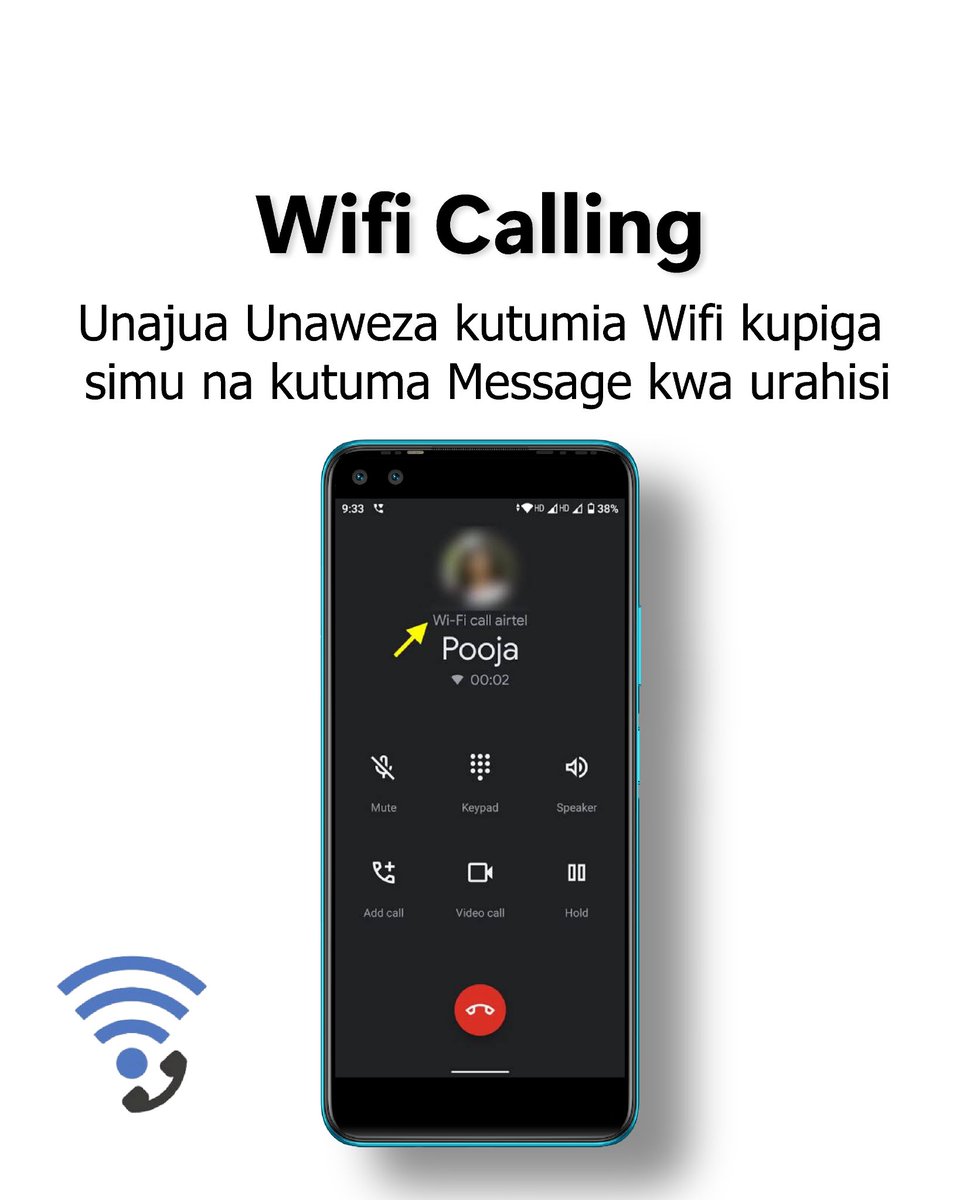 𝗝𝗶𝗻𝘀𝗶 𝘆𝗮 𝗸𝘂𝗽𝗶𝗴𝗮 𝘀𝗶𝗺𝘂 𝗸𝘄𝗮 𝗸𝘂𝘁𝘂𝗺𝗶𝗮 𝘄𝗶𝗳𝗶

Hivi unajua Unaweza kutumia wifi kupiga simu , kupokea au kutuma ujumbe wa Sms kupitia simu yako  ikiwa mtandao unasumbua na haupatikani kabisa.

Najua ulikua hujui hii uzi 🧵 ni wako 
Repost 
Like 
Follow ☺️